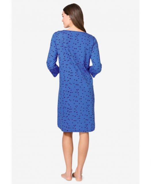 アベニュー レディース ナイトウェア アンダーウェア Women s Body Three-Quarter Sleeve Sleepshirt Royal periwinkle sunday