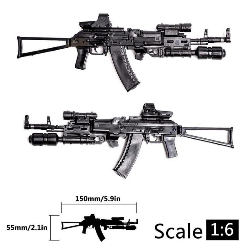 新品!!送料無料!! 1/6スケール AK74 未組立プラモデル