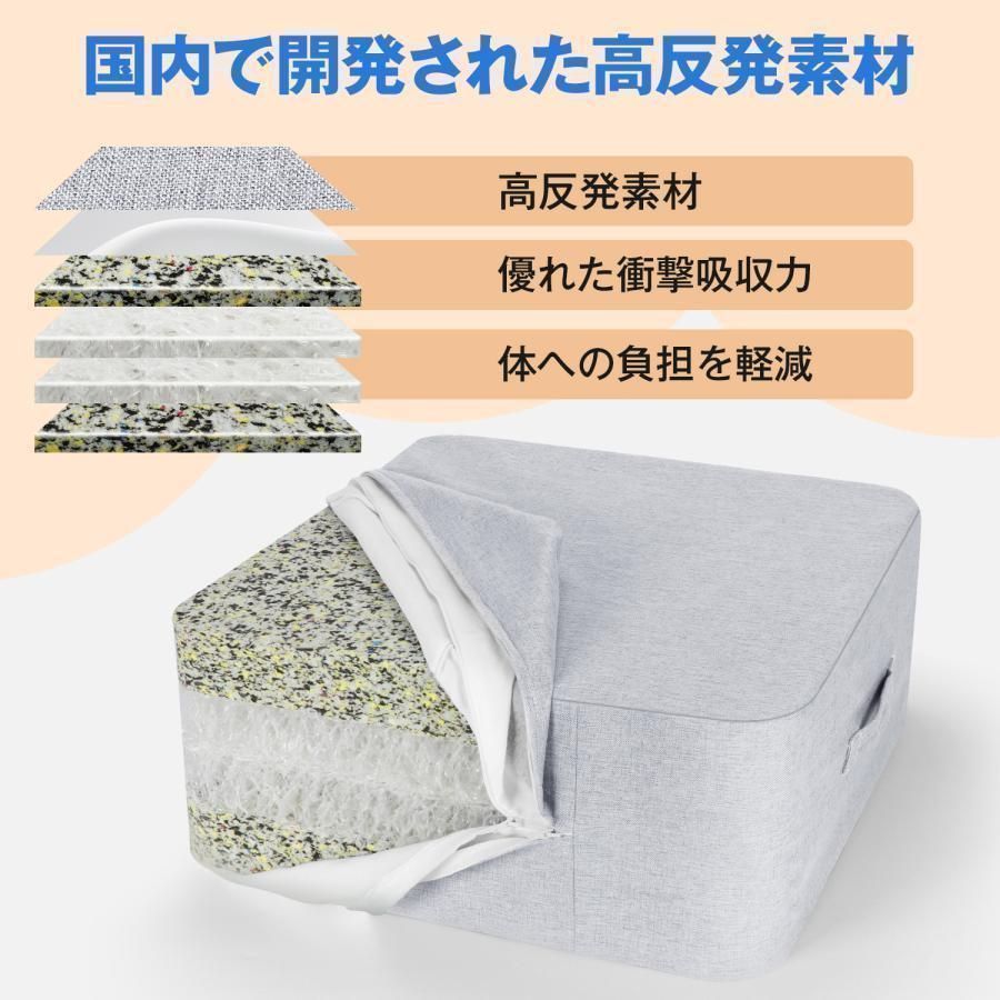 トランポリン 即購入OK クッション 室内 大人用静音 エクササイズ 家庭用 省スペース 外カバー取り外し 洗濯可能 （40*40*15cm） yunban410