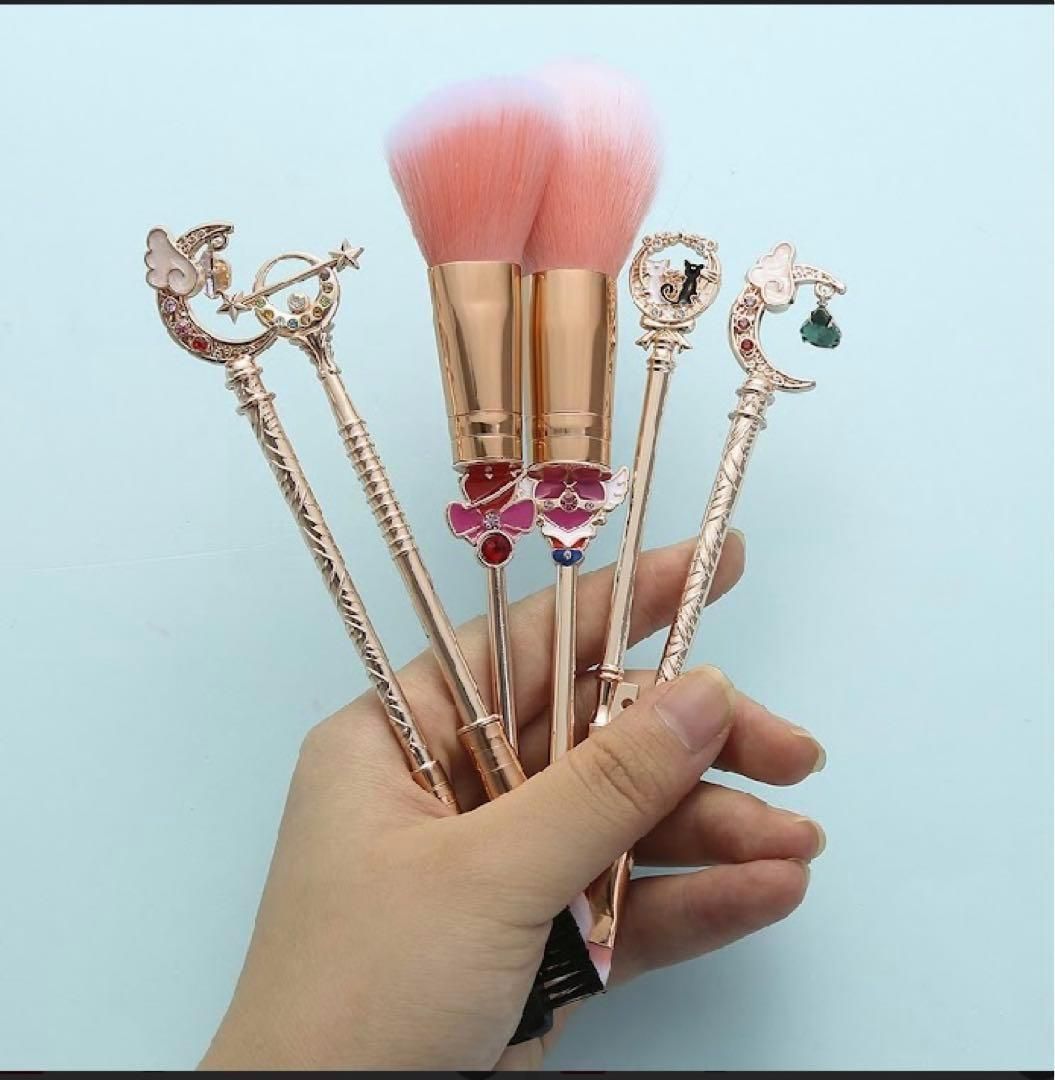 新品 6種類セット 可愛い 化粧ブラシ メイクブラシ キラキラ