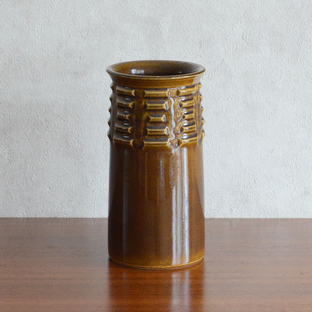 Michael Andersen ミケルアナセン ブラウン フラワーベース ヴィンテージ