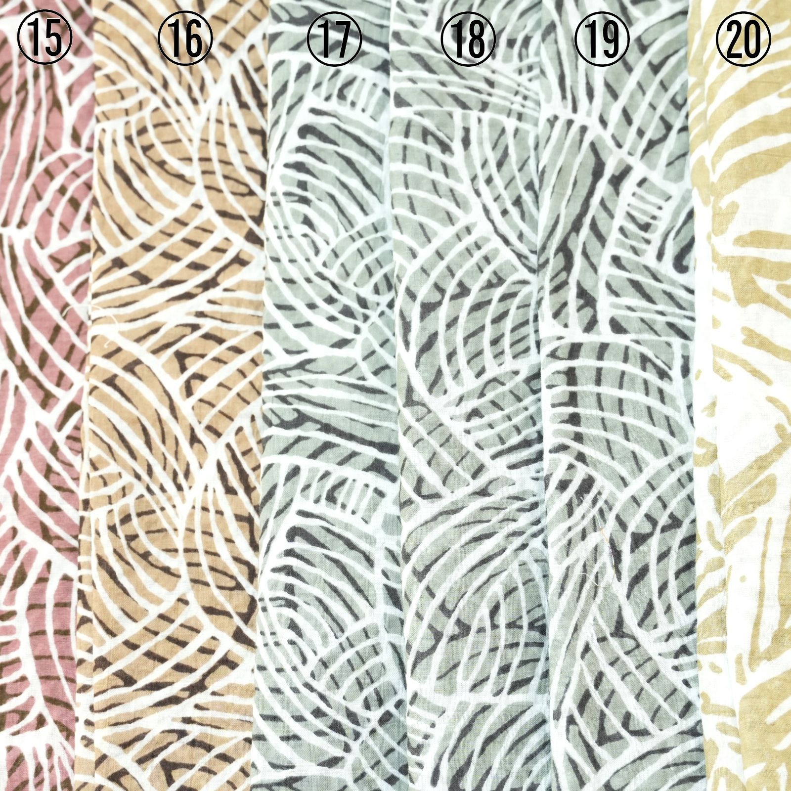 [KO]リップル 生地 はぎれ 約8ｍ以上 まとめ売り セット 37点 無地 幾何学 波 葉 花 すいか さくらんぼ ヤシの木 夏 小物