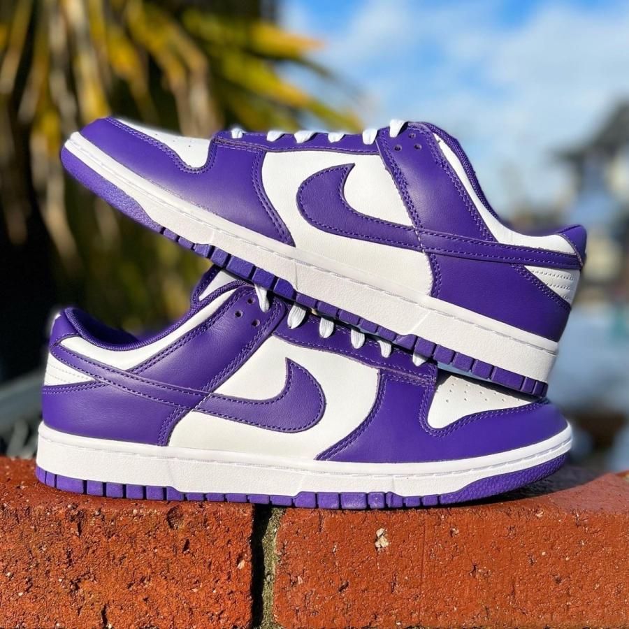 NIKE ナイキ DUNK LOW RETRO Championship Court Purple DD1391-104 ダンク ローカットスニーカー パープル/ホワイト US9.5/JP27.5cm