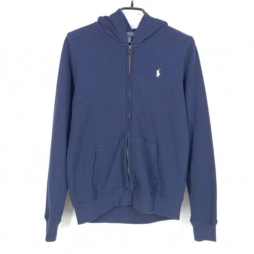 【雷市場（ポンジャン）商品韓国直送】 POLO RALPH LAUREN(ポロラルフローレン) トゥイーン ピンクロゴ フード付き ジップアップパーカー ネイビー ( 12 ー 14 ) ( HU36259