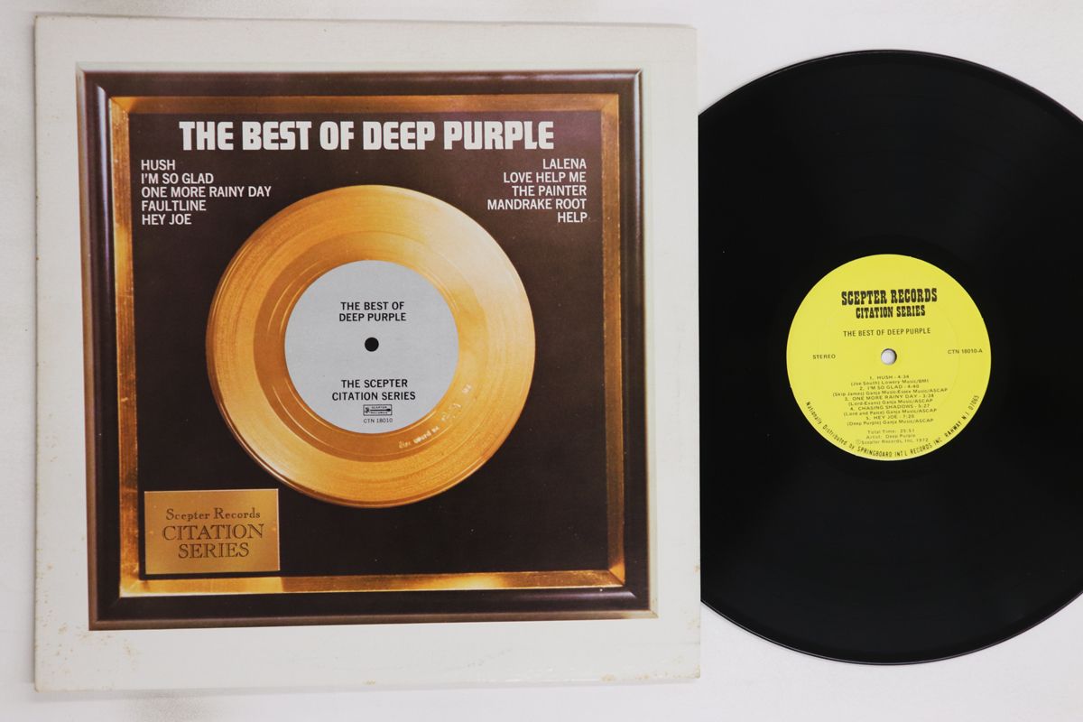米LP Deep Purple Best Of Deep Purple CTN18010 SCEPTER /00260