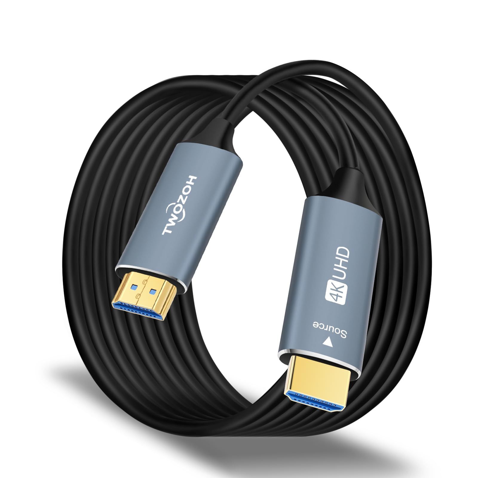 Twozoh 光ファイバーHDMI ケーブル 30M 4K 2.0 60Hz 1080P対応