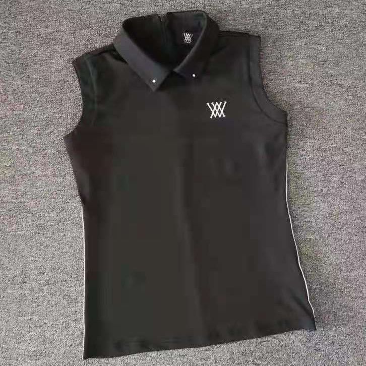 PXG レディース ベスト ノースリーブ ベスト ゴルフウェア 黑 新作 レディース ANEW ゴルフウェア ノースリーブベスト 速乾