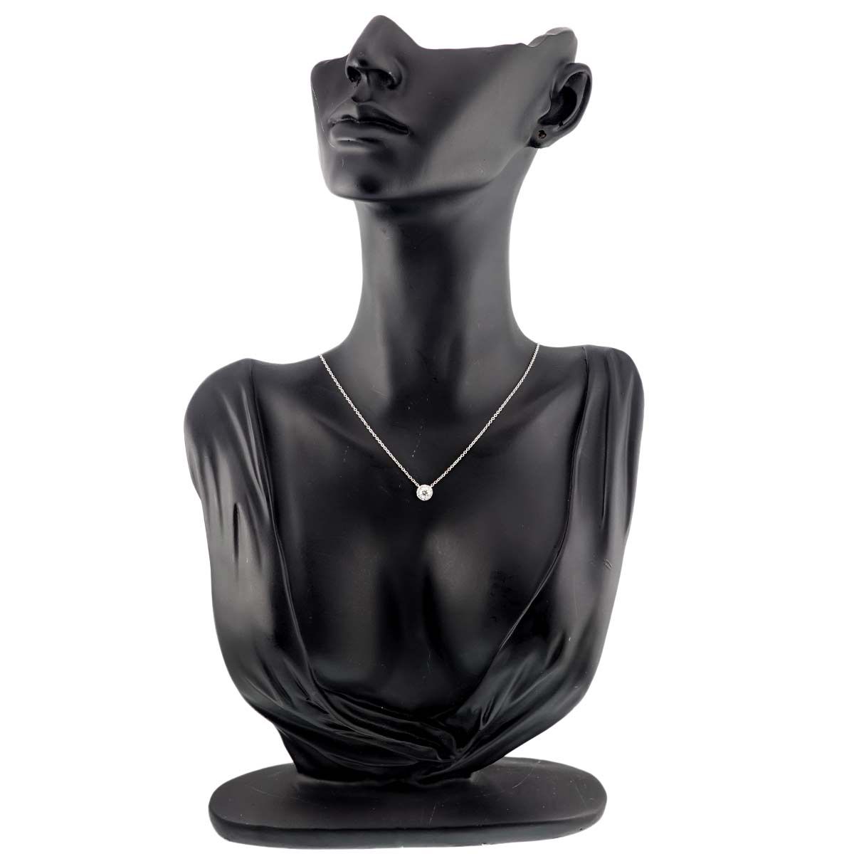 ティファニー TIFFANY&CO. ソレスト ダイヤ ネックレス 40cm Pt  