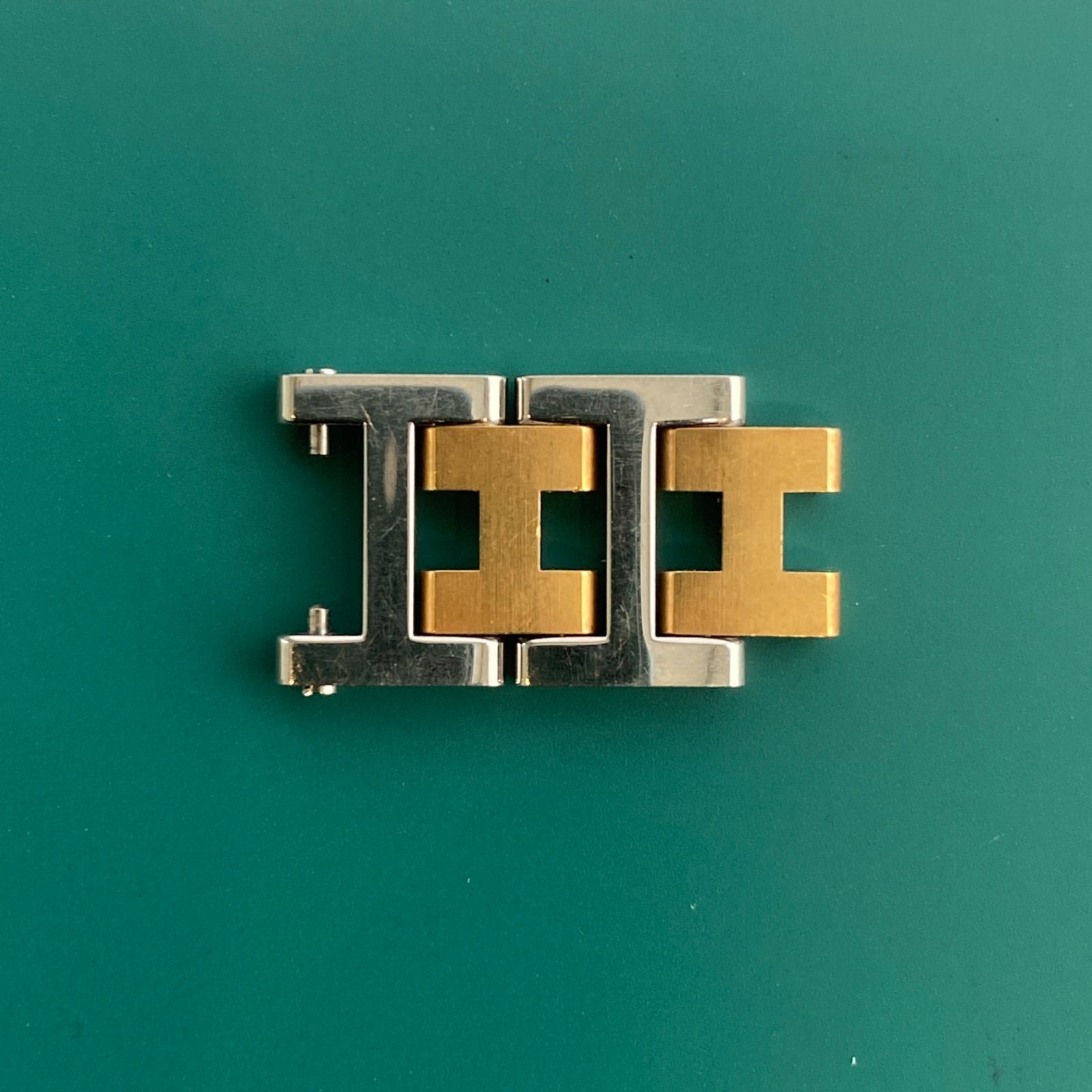 エルメス　クリッパー　2コマ HERMES - エルメス 美品 クリッパー 2コマ 時計 パーツ ゴールド