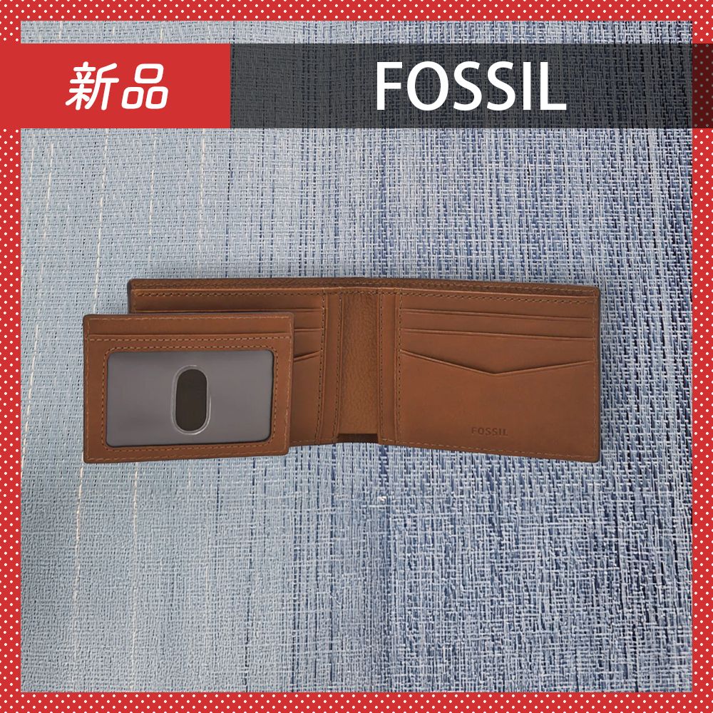 ?新品未使用? Fossil フォッシル 二つ折り 財布 Liam LiteHide 