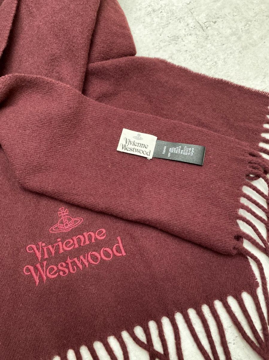 Vivienne Westwood ボルドー マフラー Vivienne Westwood ヴィヴィアンウエストウッド マフラー