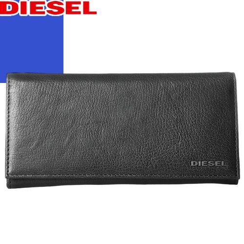 ディーゼル DIESEL 財布 長財布 かぶせ 小銭入れあり メンズ レザー 本革 ブランド プレゼント 黒 ブラック JEM-J 24 A DAY X03928 PR271