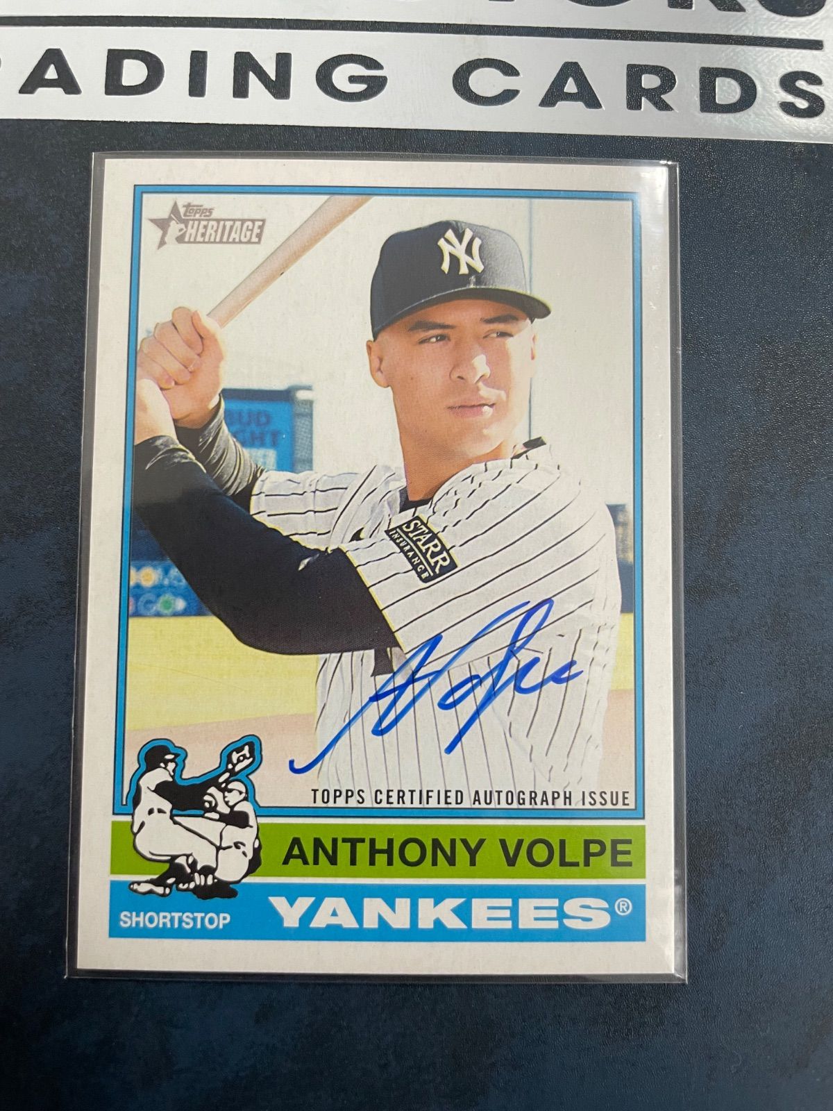 2019 Panini Anthony Volpe auto 直筆サイン　シリ Anthony Volpe Signed Panini Stars & Stripes Card Psa Dna Coa