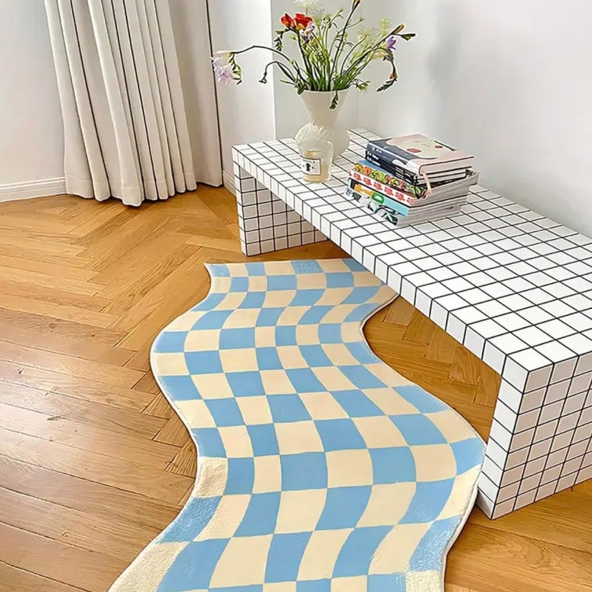 ふっかり！ウィルトン織 ギャッベ 高密度 ラグ 200×250cm-94001 ふっ