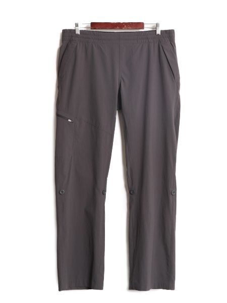 【お得なクーポン配布中!】 ノースフェイス ナイロン パンツ レディース L 古着 The North Face アウトドア ストレッチ カーゴ ストレート トレイル クロップド グレー