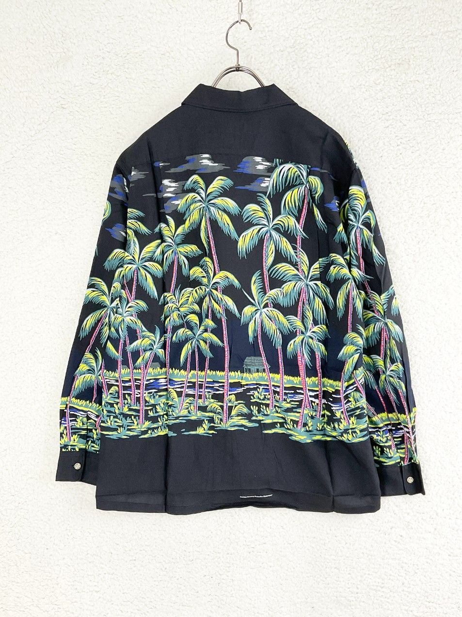 XL MAGIC STICK マジックスティック パームツリーハワイアンシャツ アロハ XL ブラック げ交渉