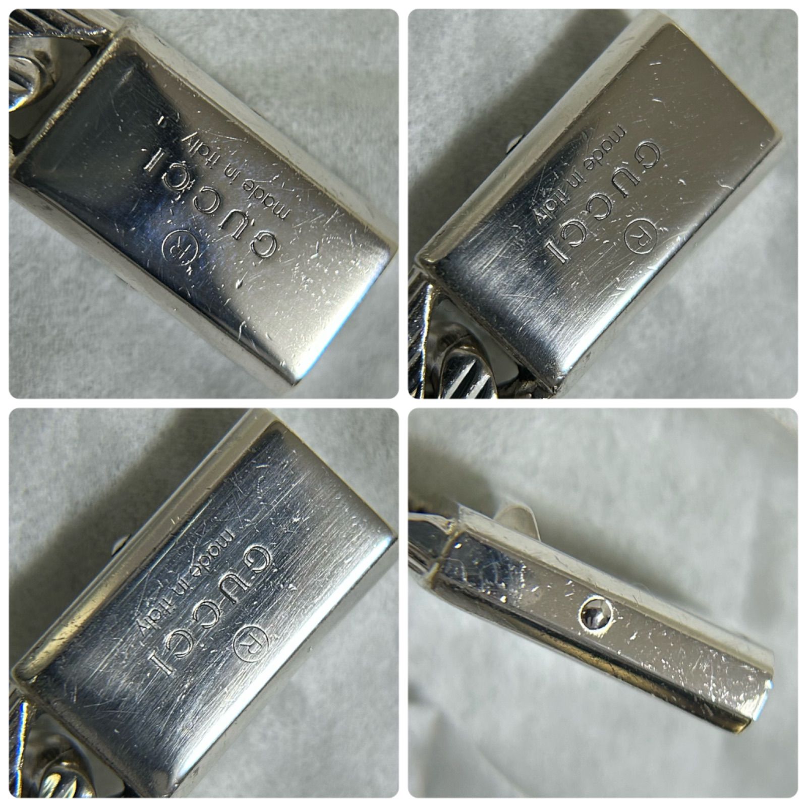 グッチ ブレスレット 喜平 ストライプ 925 GUCCI グッチ ブレスレット 喜平 ストライプ 重厚 AG925 GUCCI #20