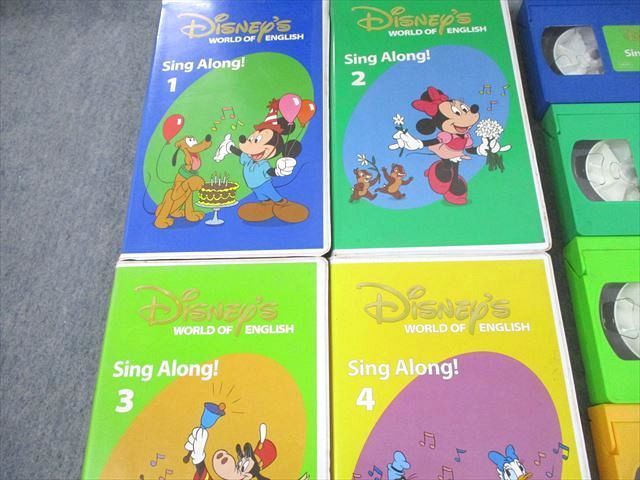UH12-004 ワールドファミリー Disney WORLD OF ENGLISH Sing Along! 1～4巻 ビデオテープ4本 00M4D  - メルカリ