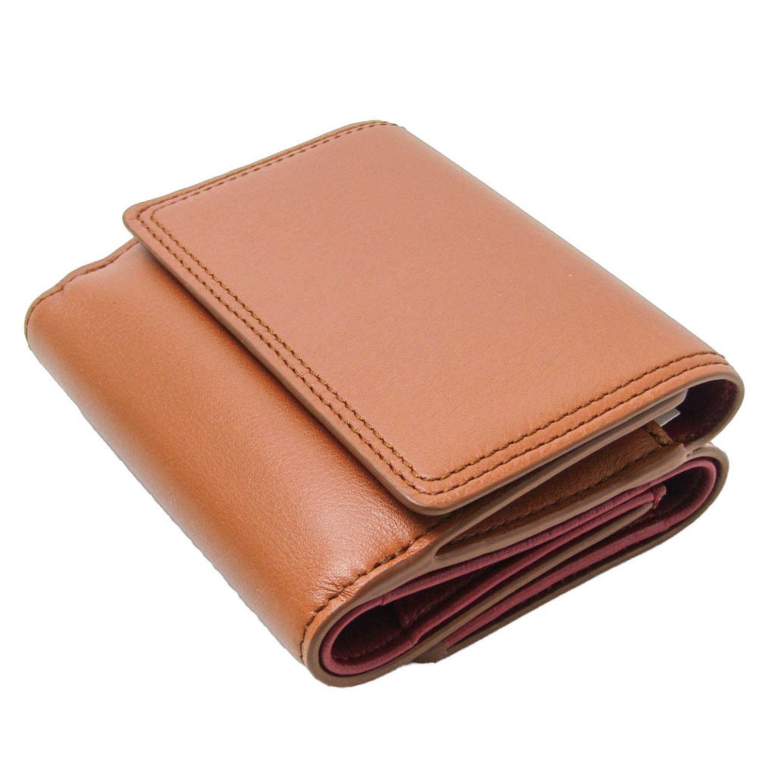 ジェイアンドエムデヴィッドソン(J&M Davidson) FOLDING WALLET 10232N レディース レザー 財布（三つ折り） ブラウン,キャメル