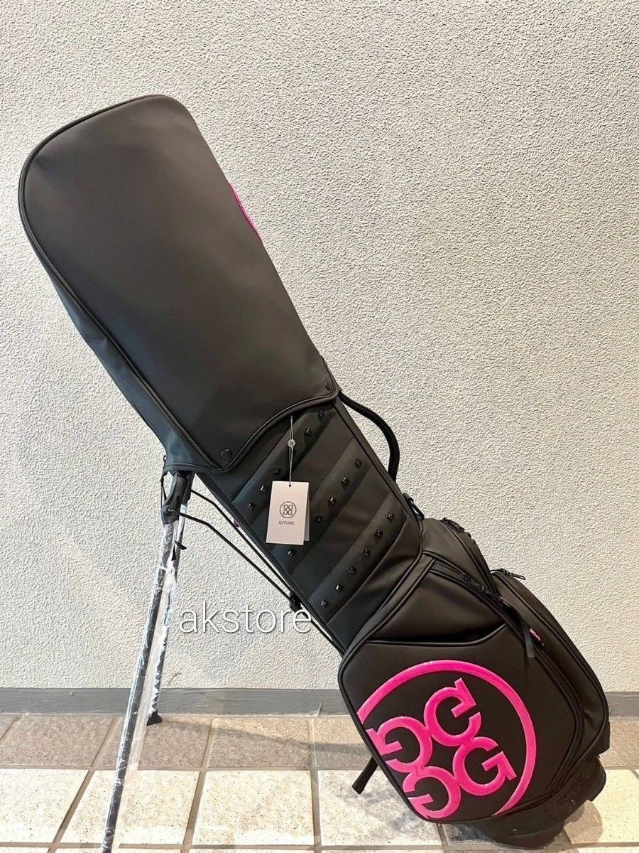 G/FORE ジーフォア キャディバッグ ゴルフスタンドバッグ ピンク・黒 2色 G/Fore ジーフォア キャディバッグ スタンドバッグblackpink