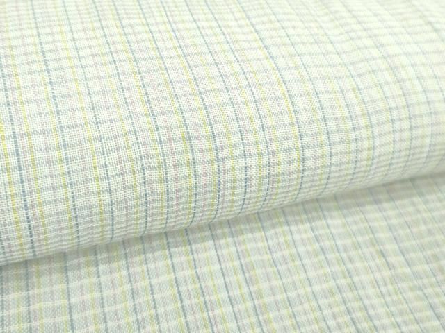 平和屋本店■極上　夏物　本場小千谷ちぢみ　麻　吉新織物謹製　横段文　証紙付き　逸品　DZAB0307kh5 平和屋本店□極上 夏物 本場小千谷ちぢみ 麻 吉新織物謹製 横段文 証紙