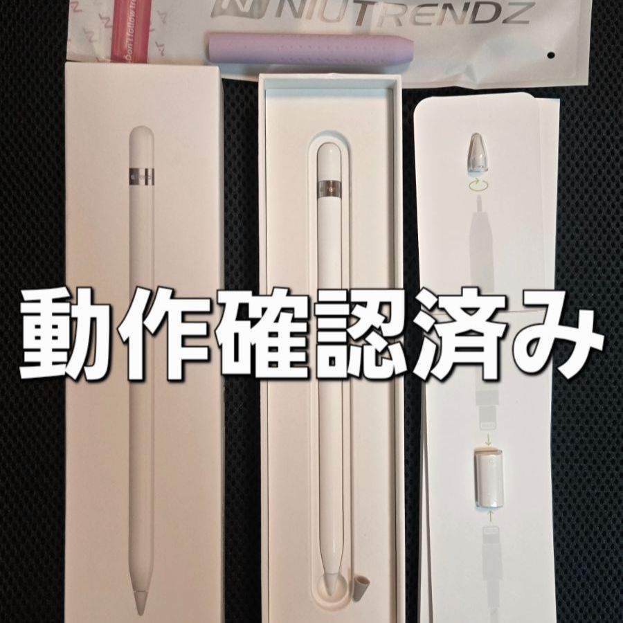 Apple Pencil 第1世代 動作確認済み 動作確認済み！【純正品】Apple Pencil 第一世代 本体＋付属品