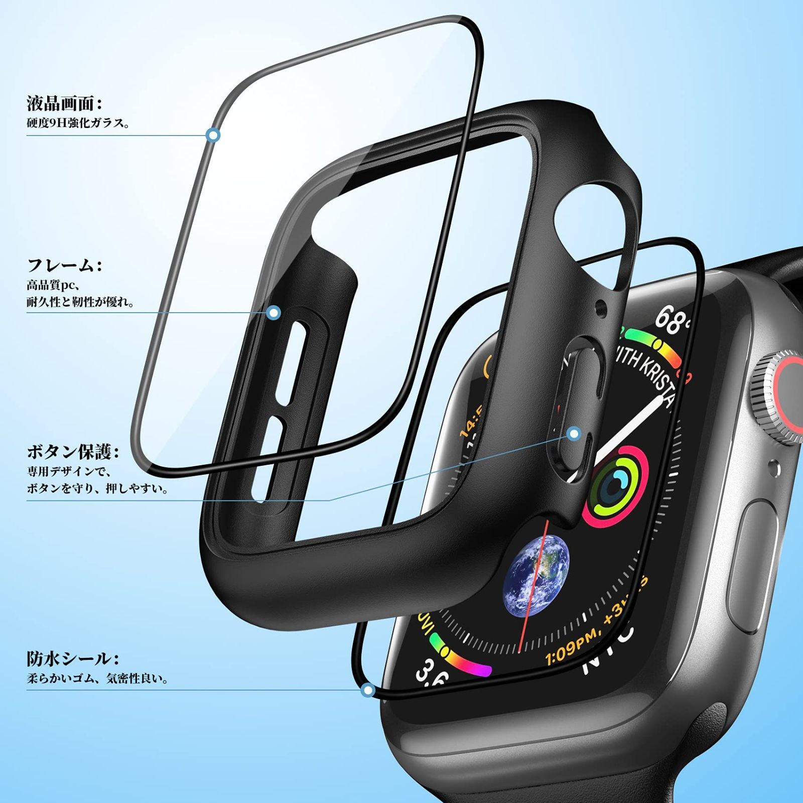 在庫セール】NIMASO 防水ケース 40mm apple watch 用 アップルウォッチ