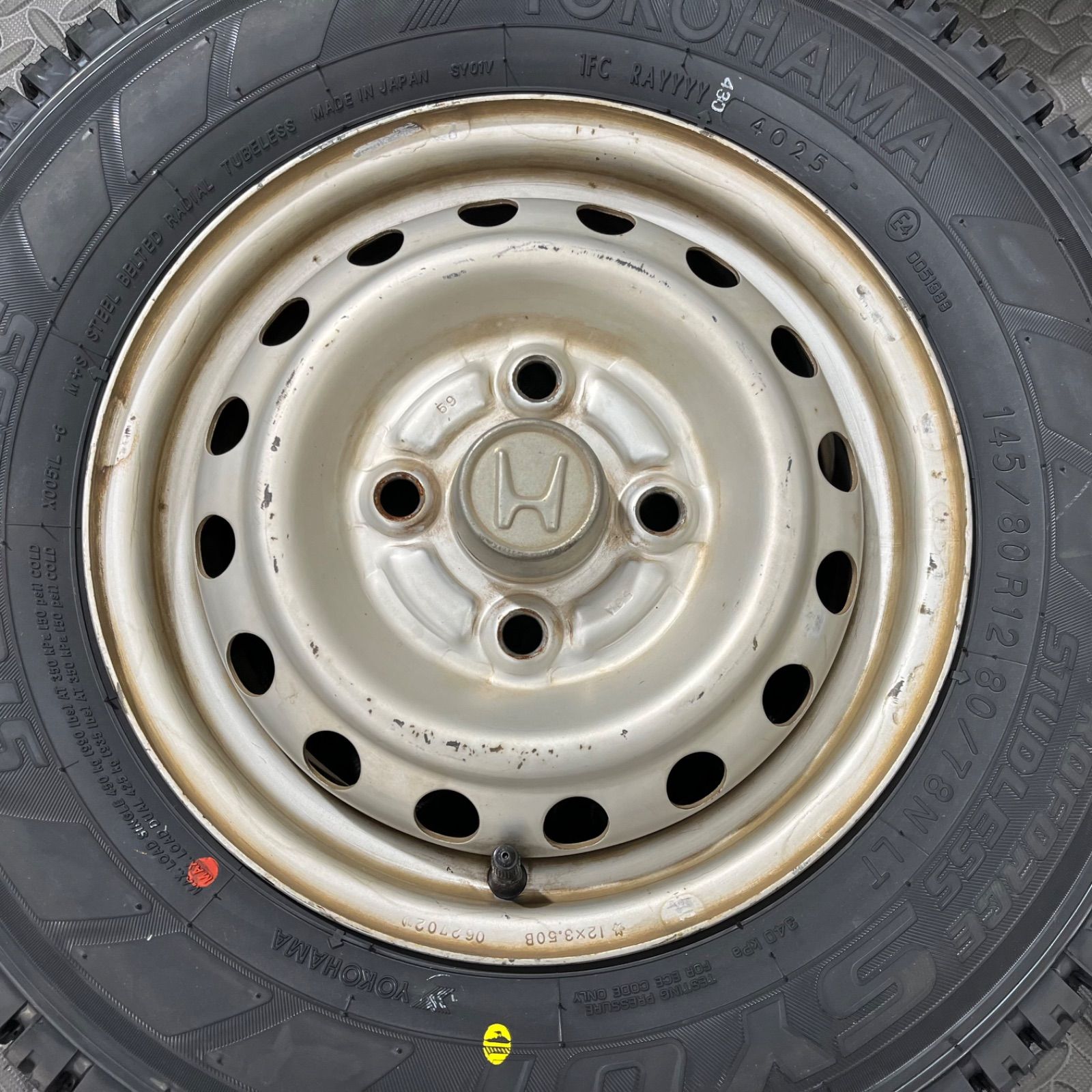 25年製 タイヤ 145|80R12 80|78N LT ヨコハマ SY01V ホンダ アクティ スタッドレスタイヤ 冬タイヤ 1101Y FFCRYSTALESIA_COM