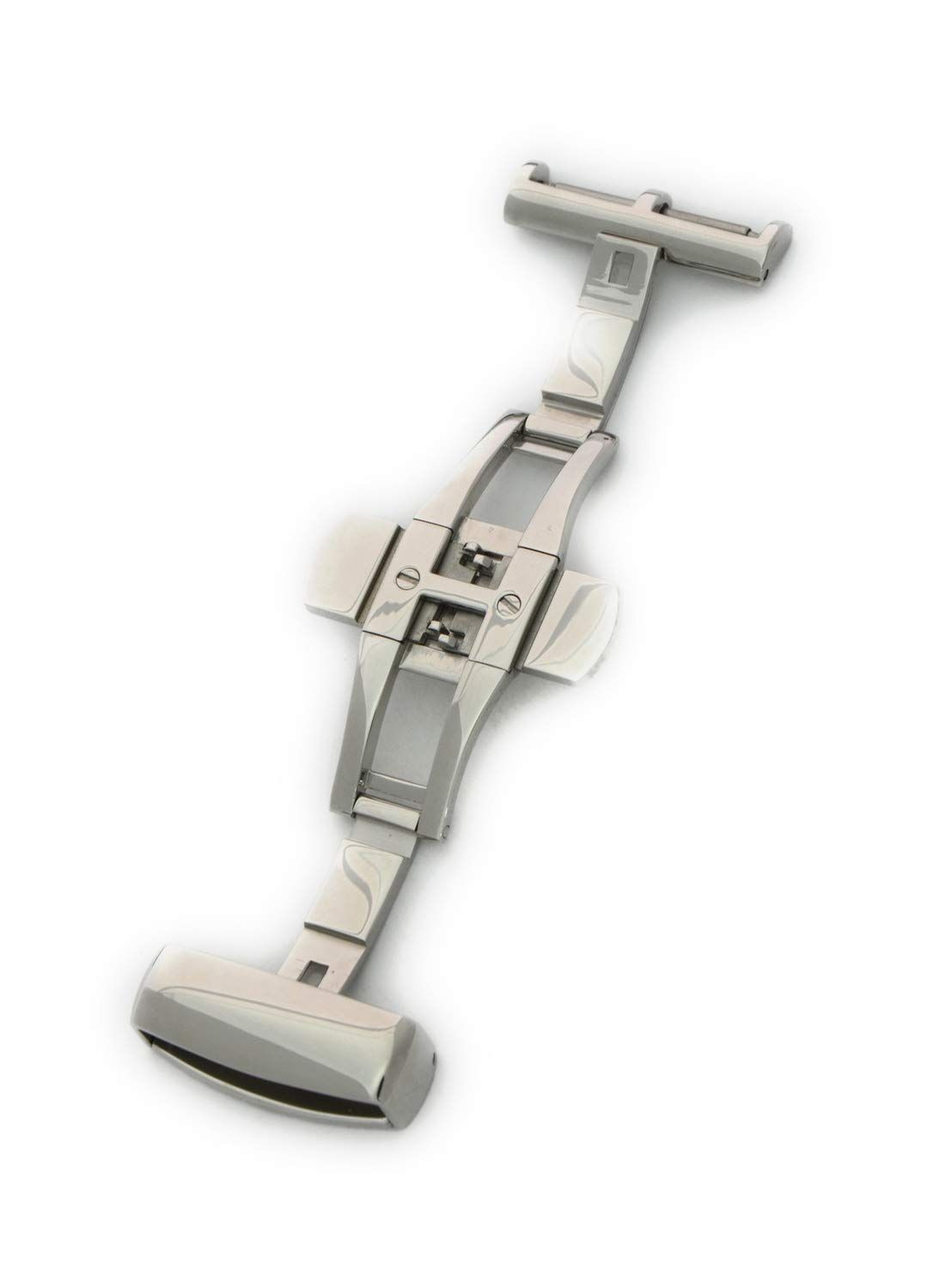 BandColor ミラーシルバー CASSIS カシス 時計ベルト Dバックル PBF D-BUCKLE2 ピービーエフディーバックル ツー ミラー 22mm シルバー 交換用工具付き CASSM2025
