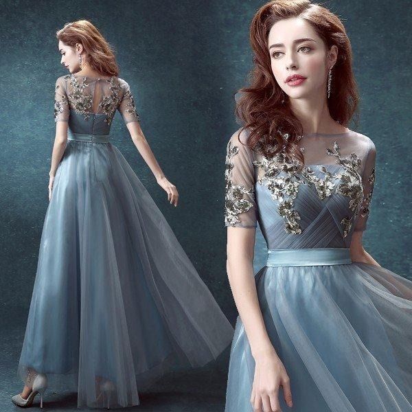 安い 花嫁 イブニングドレス ロング パーティードレス 演奏会 フォーマル 結婚式 二次会 小さいサイズ 演奏会用ロングドレス コンサート 姫系