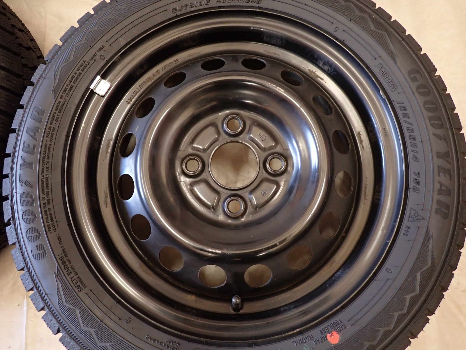 冬 製 4本SET 会社宛 155 65R14×4.5J 75Q グッドイヤー アイスナビ 8 スチール N-BOX ワゴンR スペーシア NO D6012 TRITUETUBI_COM
