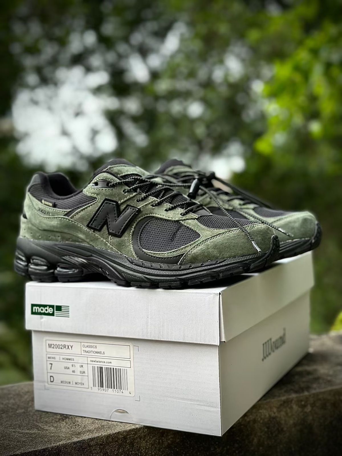 New Balance jjjjound M2002RXY 親しく 25.5cm パイン 