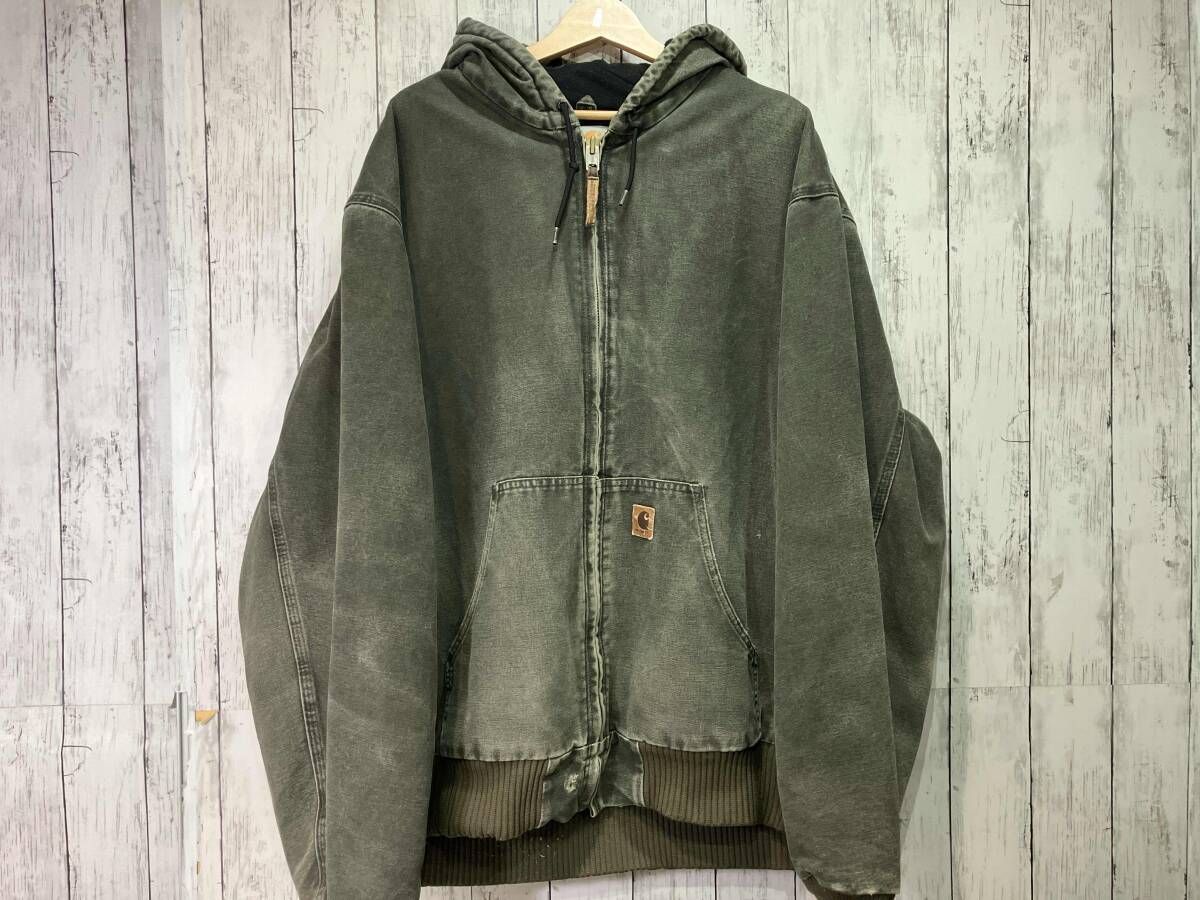 Carhartt カーハート アクティブジャケット ジップアップブルゾン オリーブ XXL