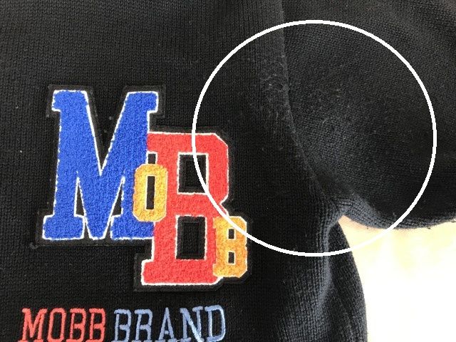 中古】 MOBB モブ WAPPEN KNIT CARDIGAN ブラック L 44770253 - メルカリ