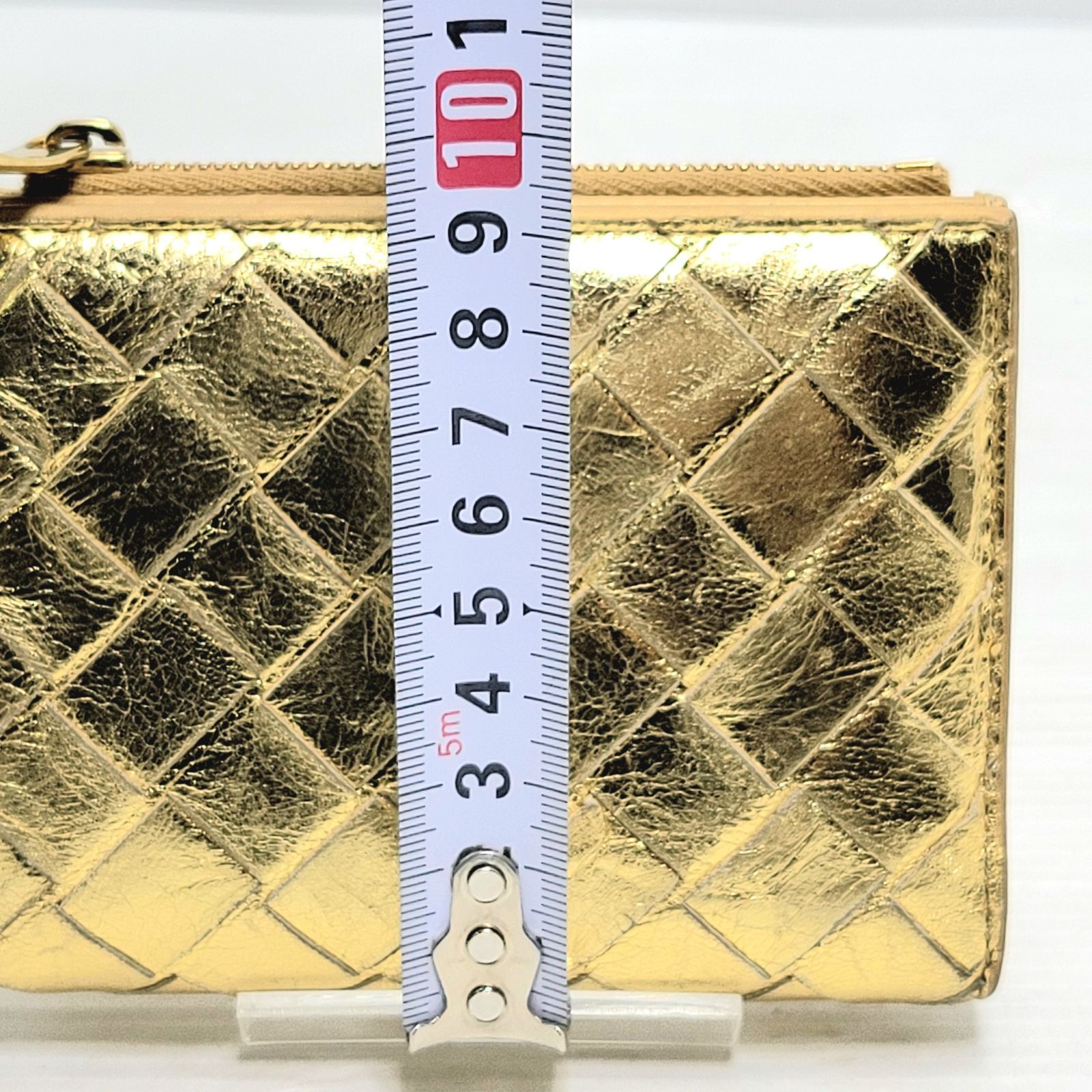入手困難✨ ボッテガヴェネタ 折財布 イントレチャート ゴールド金具 RFID ボッテガヴェネタ ボッテガヴェネタ イントレチャート ゴールド 二