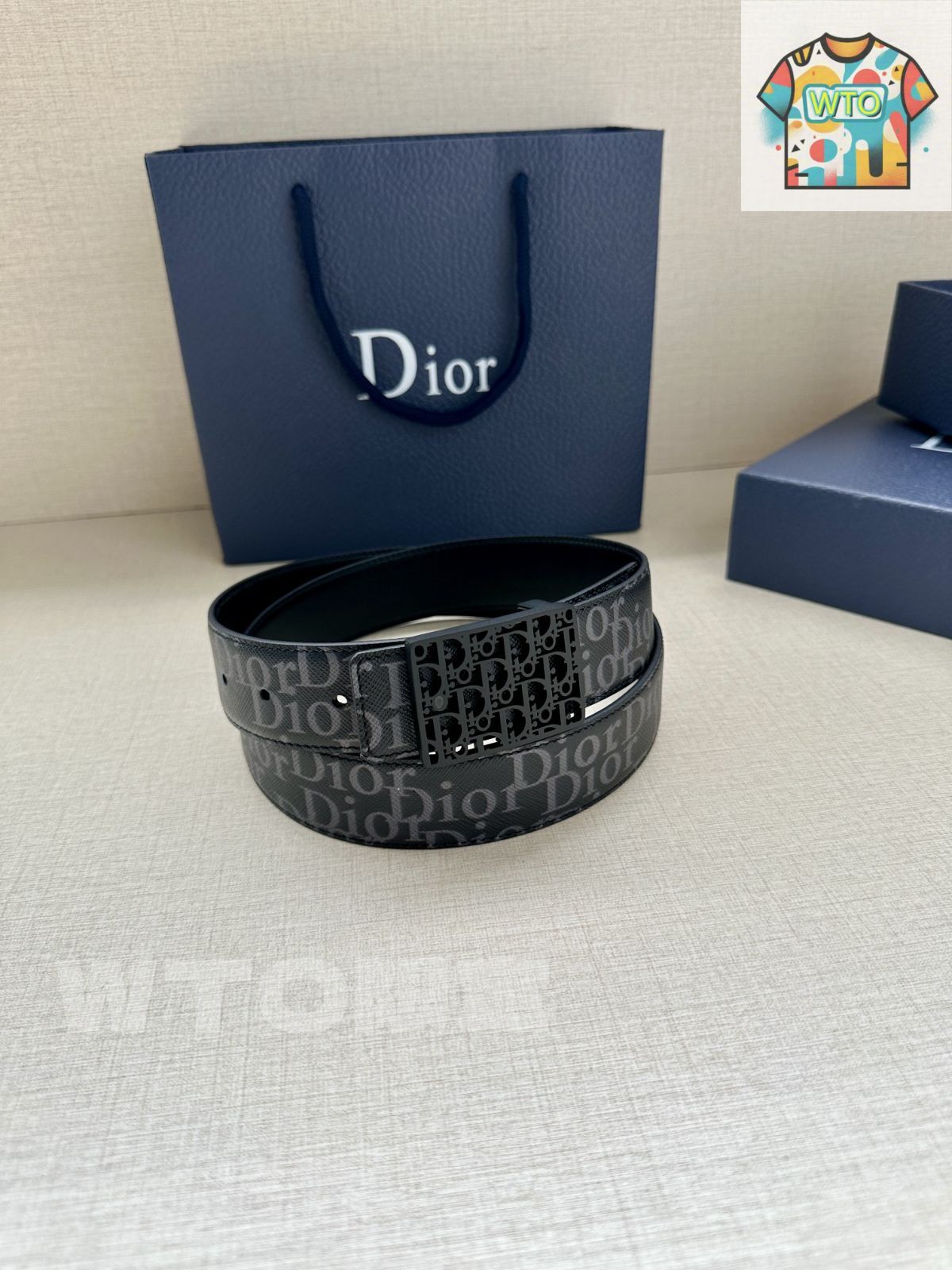 今日特価】Dior ディオール 35mm 両面ベルト - メルカリ