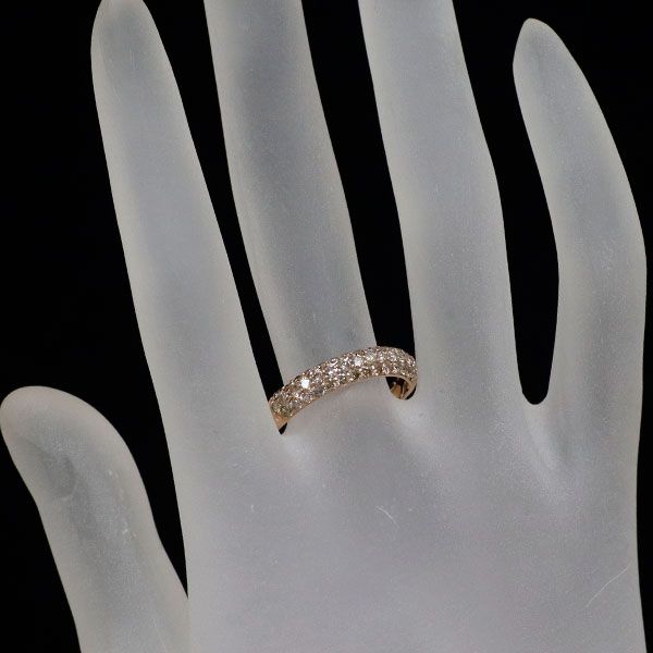GSTV K18PG ダイヤモンド リング 0.75ct パヴェ - メルカリ