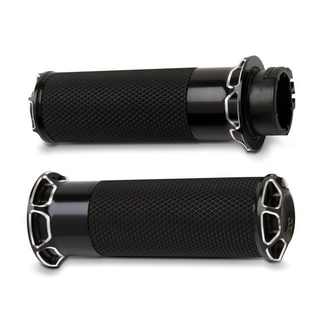 ARLEN NESS Fusion billet beveled grips black | 960343
