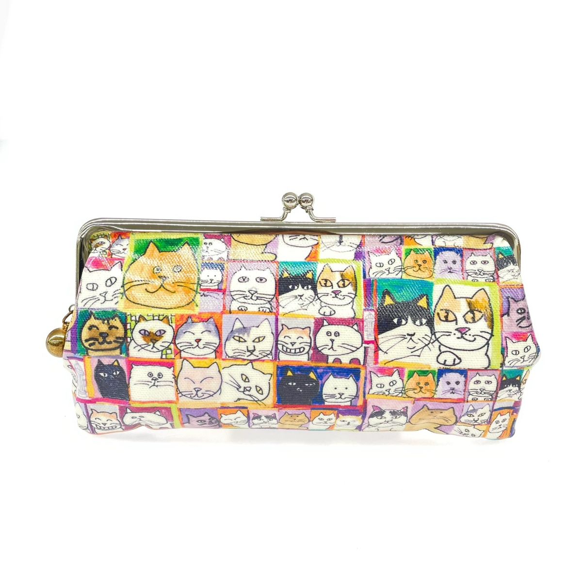 【soraneko】マンハッタナーズ　がま口長財布　猫　新品未使用 Manhattaner's マンハッタナーズ 長財布 がま口/ネコ PVC マルチ