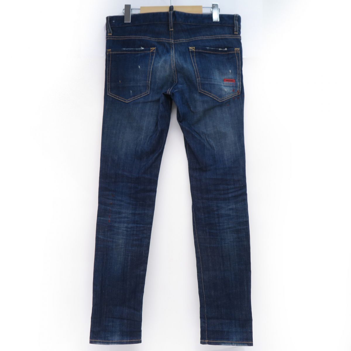 DSQUARED2 ディースクエアード 14ss SLIM JEAN ペイント ダメージ加工 デニム ジーンズ S74LA0593 サイズ48 ※中古  - メルカリ