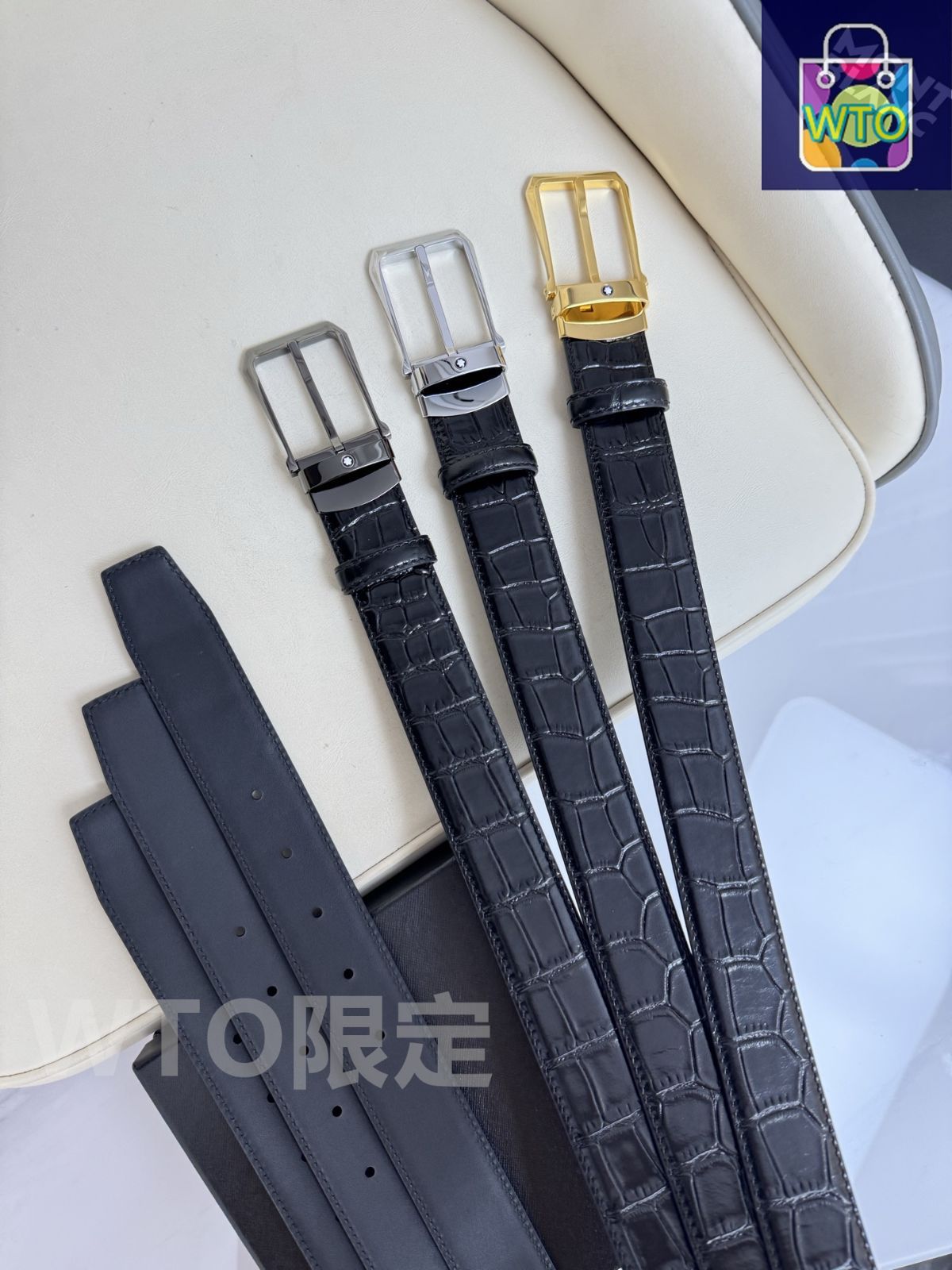 今日WTO】Montblanc モンブラン レザーベルト-BS45 - メルカリ