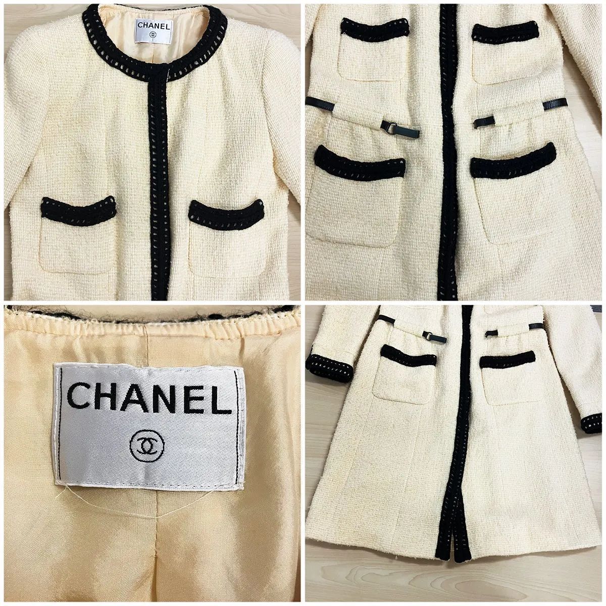 CHANEL シャネル ココマーク ツイード コート - メルカリ