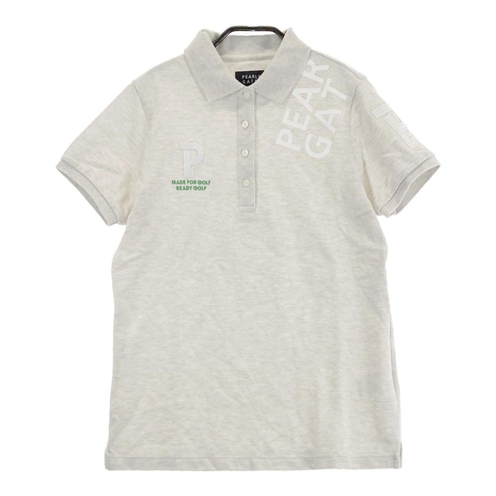 サイズ 1 PEARLY GATES パーリーゲイツ 2025年モデル 半袖ポロシャツ グレー系 240101406829 ゴルフウェア レディース ストスト