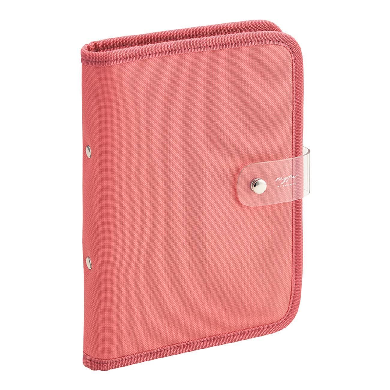 新品 リヒトラブ myfa アクスタ ミニ6穴 推し活 コレクションバインダー コーラルレッド N3320-3