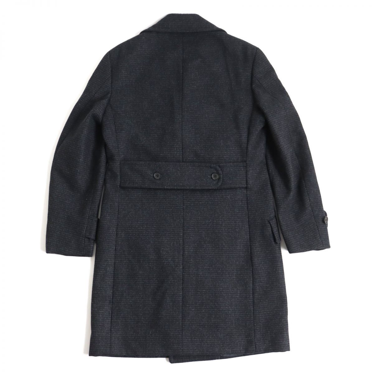 極美品◇ISAIA イザイア ウール100％ ロング丈 ダブルブレスト