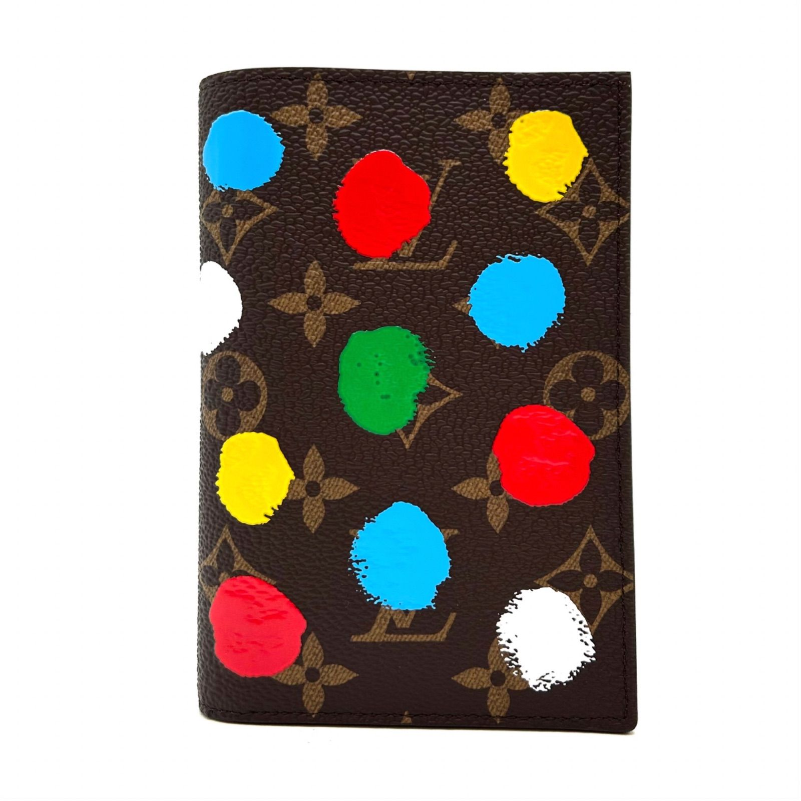 LOUIS VITTON×Yayoi kusama ルイヴィトン 草間彌生 パスポートケース M81994 クーヴェルテュール パスポール NM モノグラム 水玉 RFID