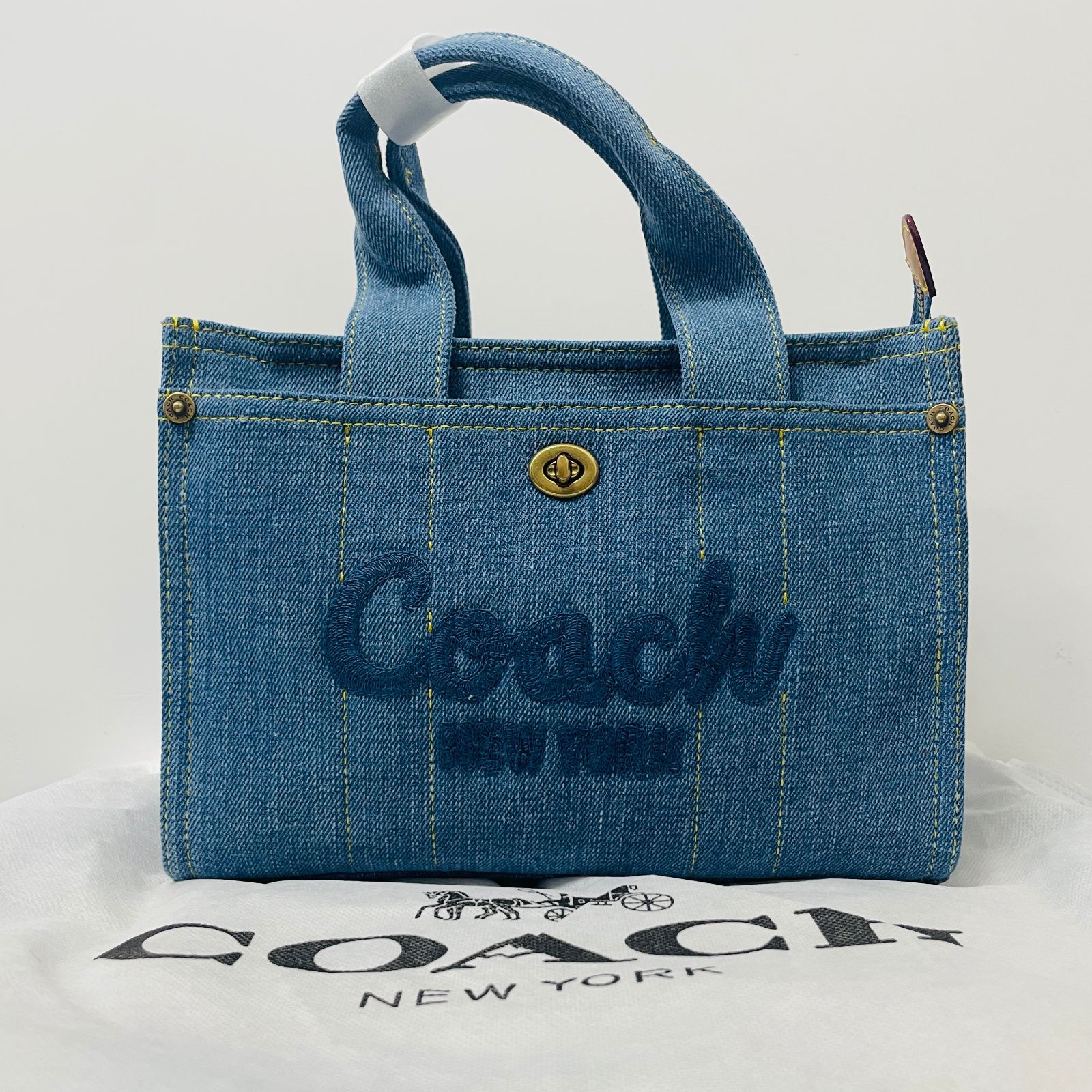 【COACH】コーチ★CARGO キャンバストート26★デニム 在庫わずか 新品未使用 COACH コーチ キャンバス カーゴトート26