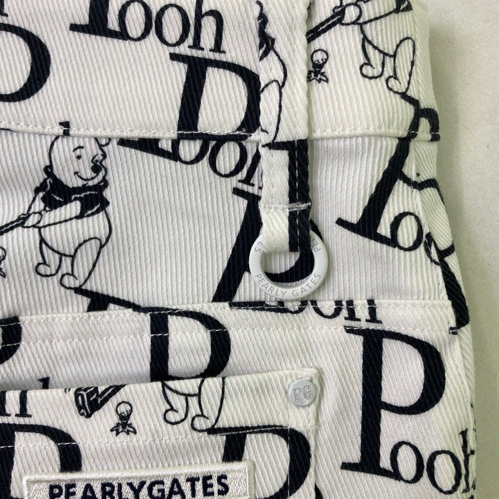 【パーリーゲイツ】Disney100周年 ストレッチスカート ゴルフウェア レア パーリーゲイツ完売品 ポロシャツ ミッキー コラボ ホワイト 0
