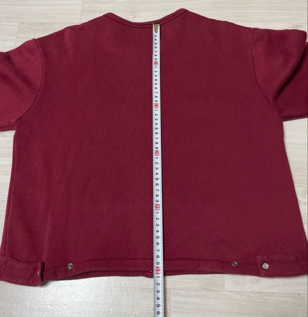 agnes b. アニエスベー バーガンディ ボタン付き 長袖トップス 2