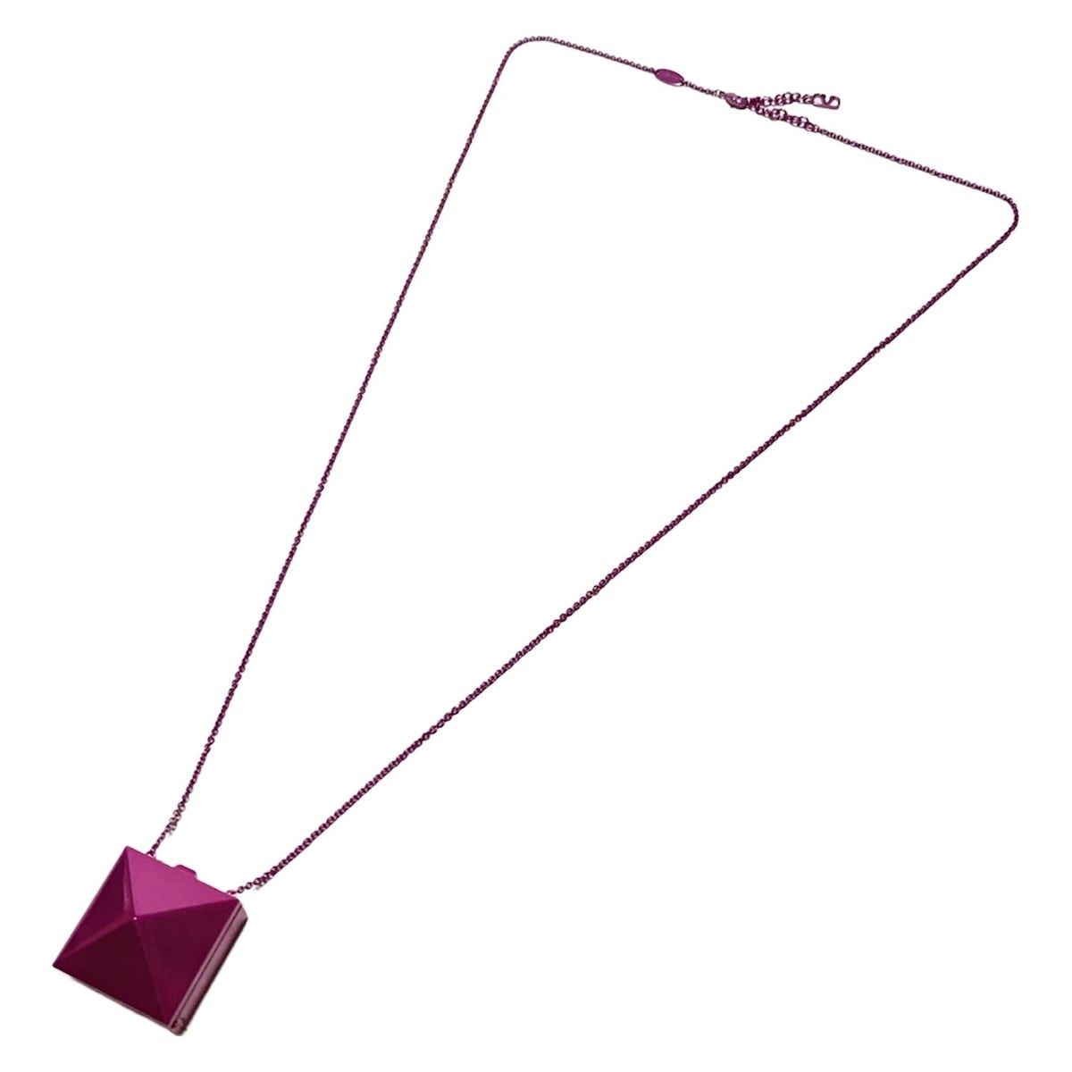 VALENTINOGARAVANI バレンチノガラバーニ ネックレス ロックスタッズ ネックレス 2W9J0R71ZLQ ピンク ミラー